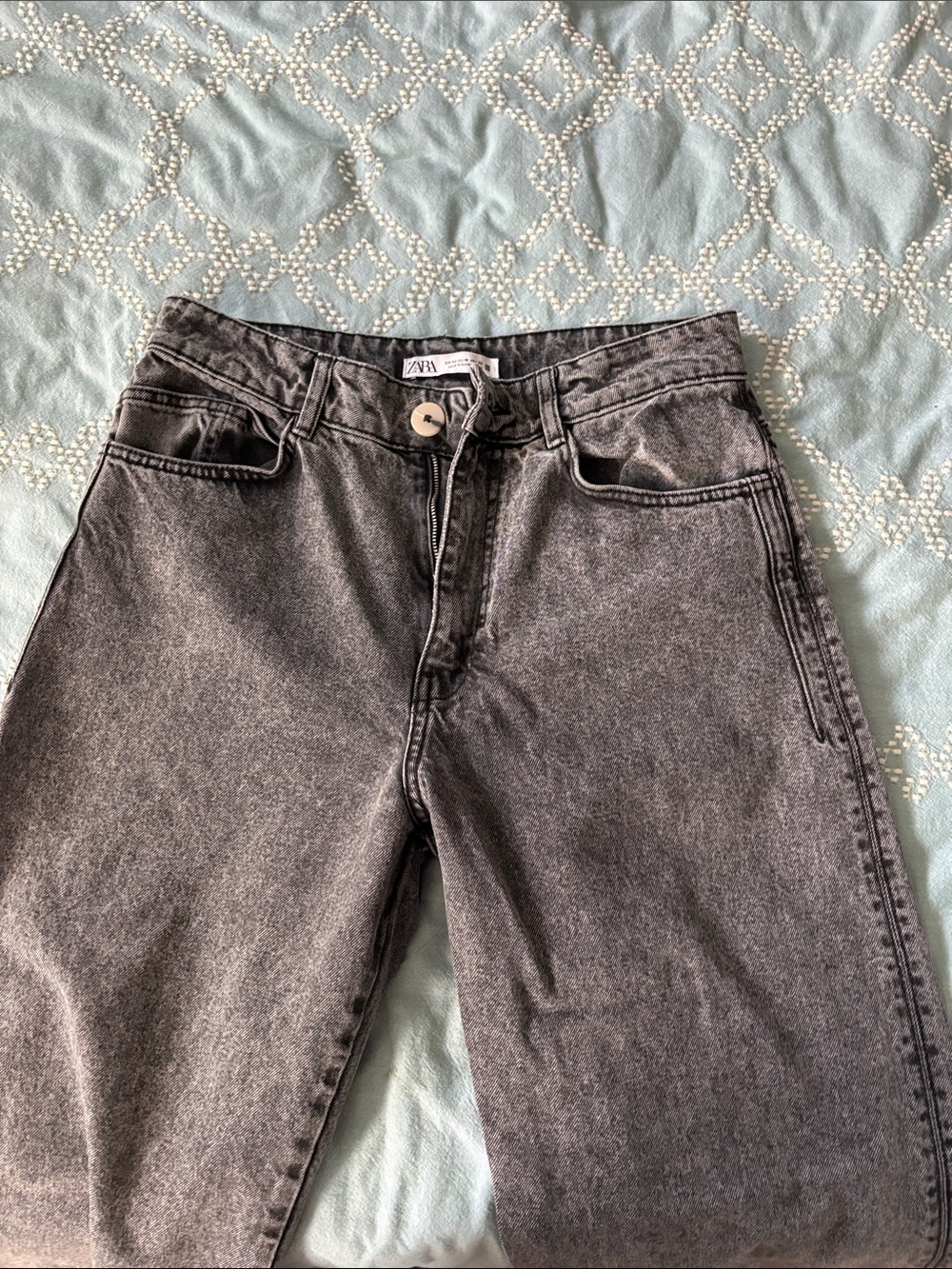 Zara high waisted wide leg jeans - Picture 5 of 9